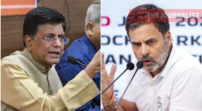 ഇന്ത്യ-യുഎസ് വ്യാപാര കരാര്‍; രാഹുൽ ഗാന്ധിയെപോലുള്ള നേതാക്കള്‍ അപവാദം പറഞ്ഞു പരത്തുന്നു: പിയൂഷ് ഗോയല്‍