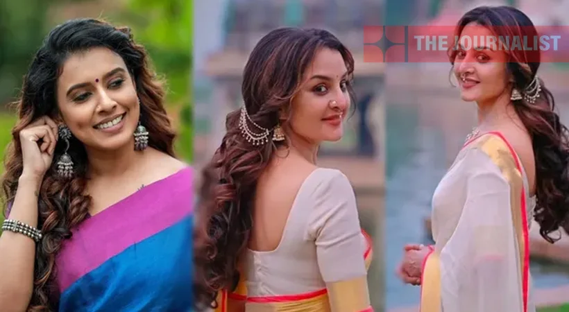 സാരിയിൽ തിളങ്ങിയ മഞ്ജു വാര്യർ ; ഫോട്ടോകൾ എറ്റെടുത്ത് സോഷ്യൽ മീഡിയ