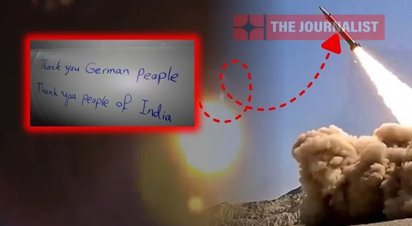 ‘ഇന്ത്യയിലെ ജനങ്ങൾക്ക് നന്ദി’ എന്ന് എഴുതിയിരിക്കുന്ന മിസൈൽ ഇറാൻ ഇസ്രായേലിലേക്ക് വിക്ഷേപിച്ചു