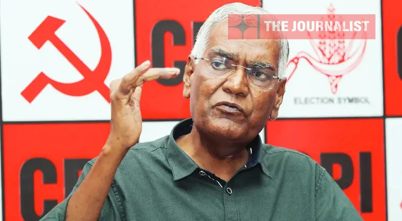 ബിജെപി-സിപിഐഎം ഡീൽ ആരോപണം അസംബന്ധം; രാജ്യത്ത് എല്ലായിടത്തും ബിജെപിയുമായി ഇടതുപക്ഷം നേർക്കുനേർ പോരാടുന്നു: ഡി രാജ