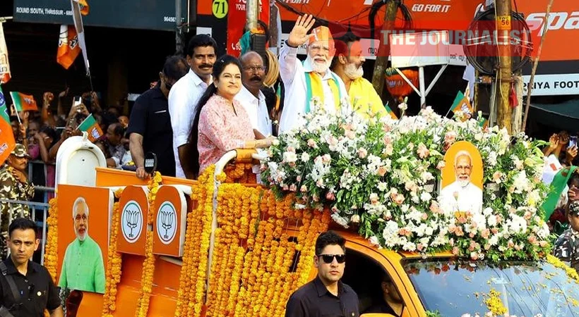 പ്രധാനമന്ത്രി മോദിക്കൊപ്പം തുറന്ന വാഹനത്തിൽ സഞ്ചരിക്കാൻ സാധിച്ചത് കോൺഗ്രസിനോടുള്ള മധുരപ്രതികാരം: പത്മജാ വേണുഗോപാൽ