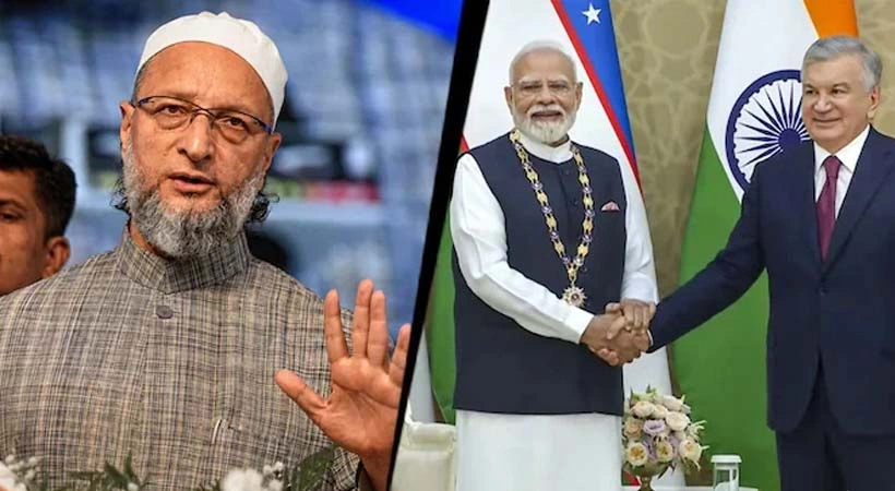 മോദിക്ക് ഉസ്ബെക്കിസ്ഥാൻ ബഹുമതി; ബാബറിനെ ചൂണ്ടിക്കാട്ടി ബിജെപിയെ പരിഹസിച്ച് ഒവൈസി